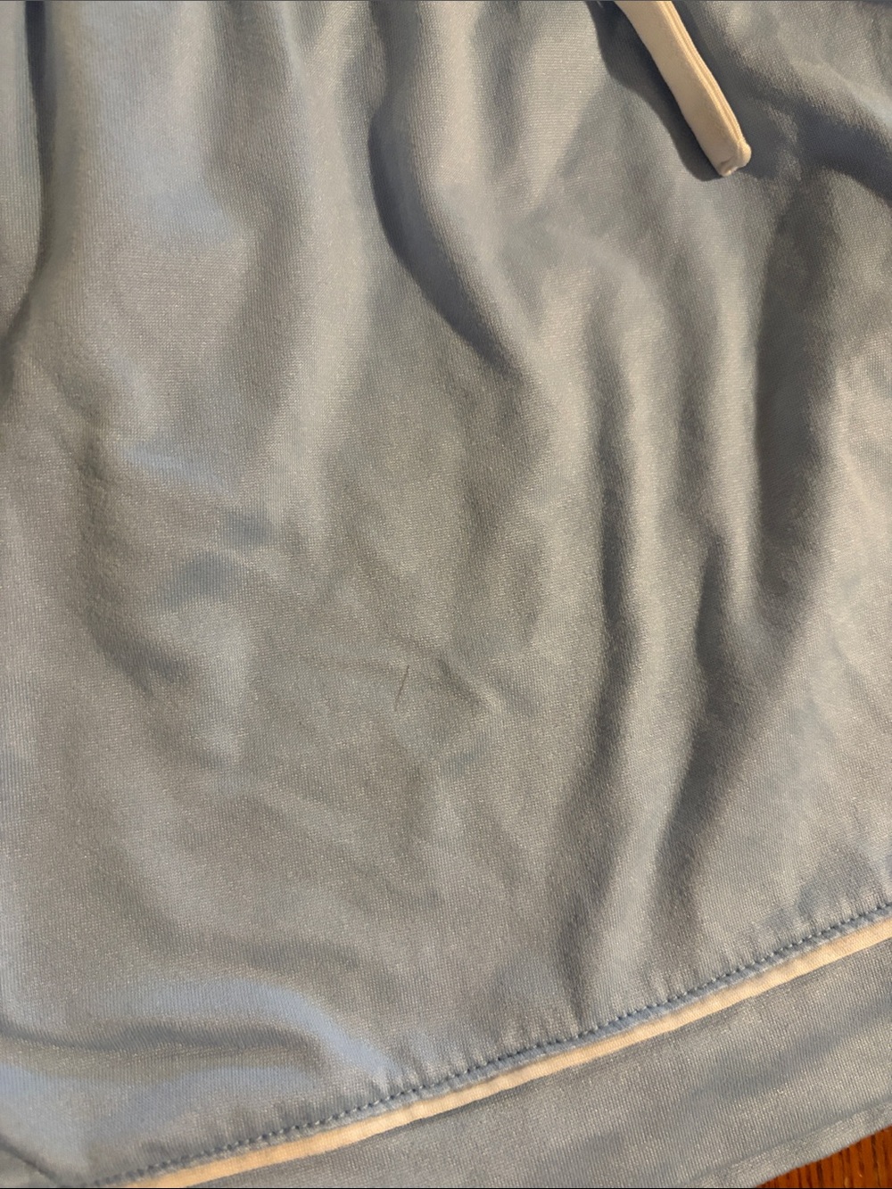 Gap Light Blue Short Sleeve PJ Set with White Piping, Large - Picture 15 of 16